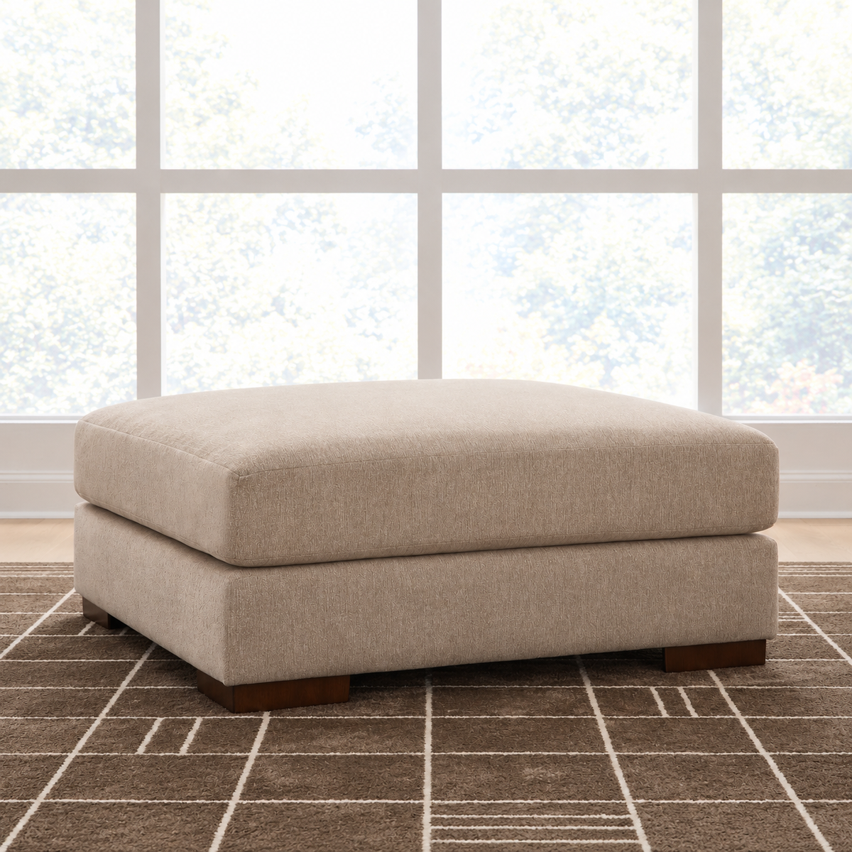 Linenhause Oversized Accent Ottoman