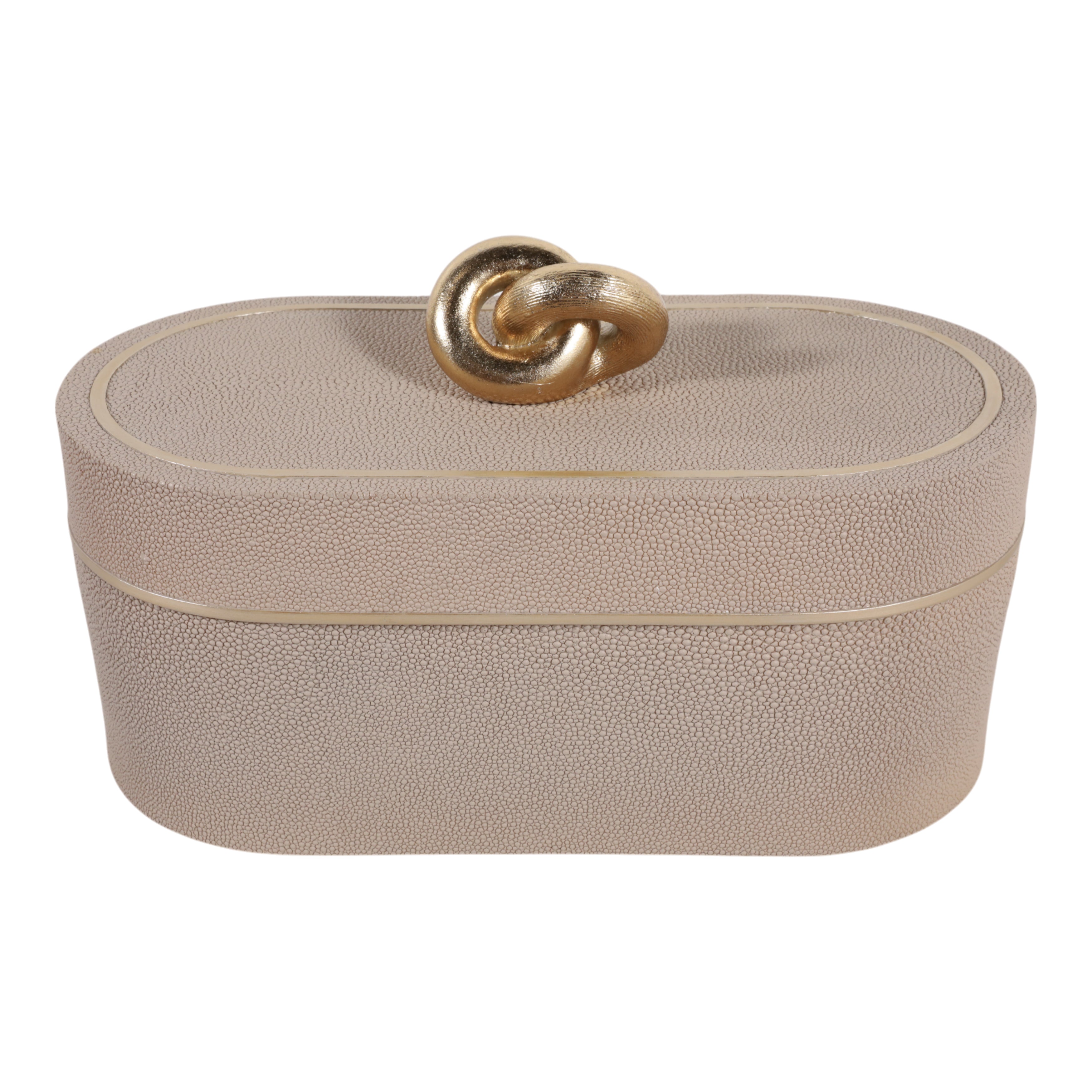14" COWLEY FAUX SHAGREEN BOX