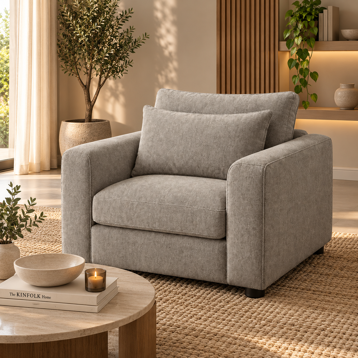 Terrona Arm Chair - Grey