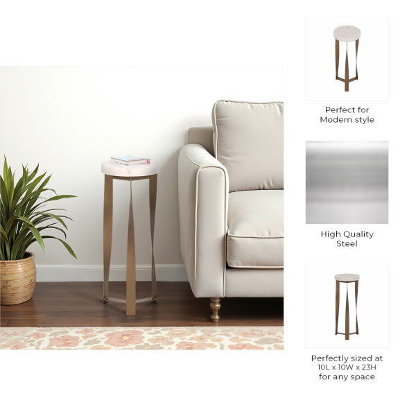 23" ARLENE GOLD COCKTAIL TABLES