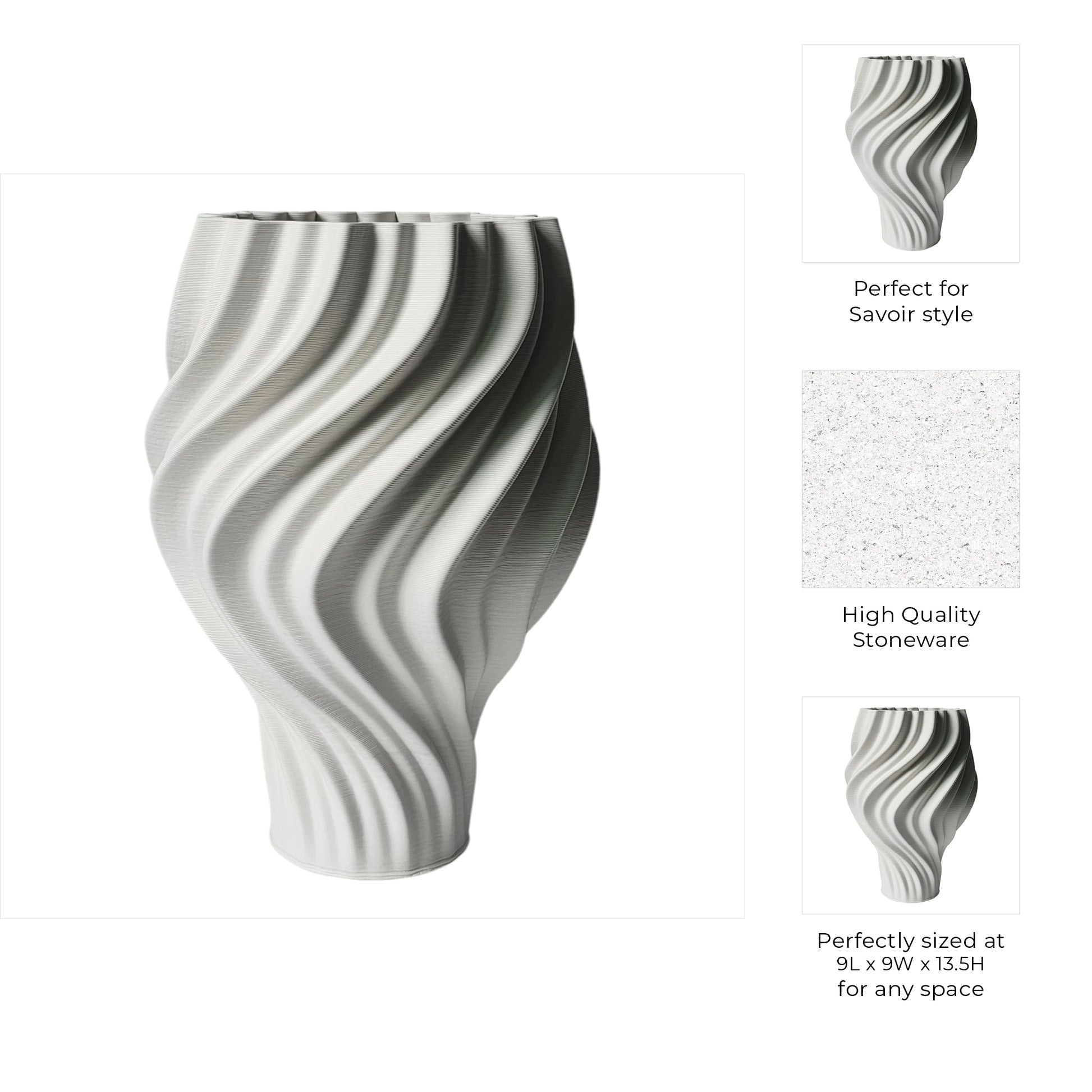 مزهرية أشفورد المطبوعة ثلاثية الأبعاد Ashford 3d Printed Vase