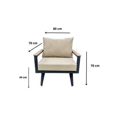 3 - piece outdoor seating set - Al Rugaib Furniture