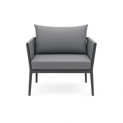 3 - Piece Outdoor Seating Set with Extra Chair – Unique Design – Gray - Al Rugaib Furniture