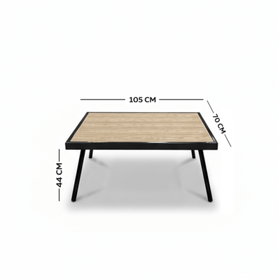 3 - Piece Outdoor Seating Set with Extra Chair – Unique Design – Gray - Al Rugaib Furniture
