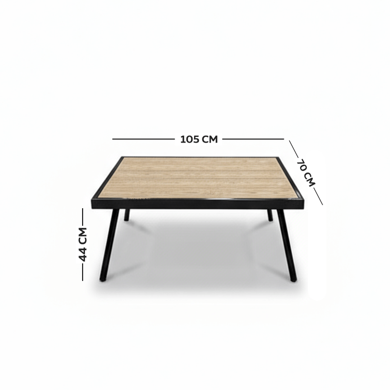 3 - Piece Outdoor Seating Set with Extra Chair – Unique Design – Gray - Al Rugaib Furniture