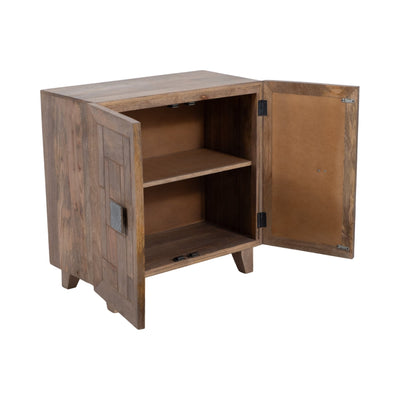 30" 2 DOOR COFFER FRONT CABINET, LIGHT WASH - Al Rugaib Furniture