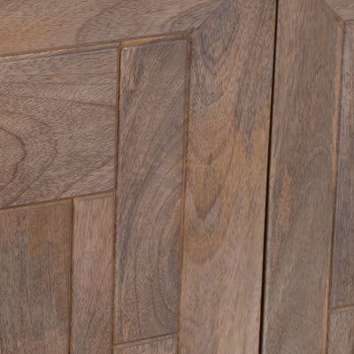 30" 2 DOOR COFFER FRONT CABINET, LIGHT WASH - Al Rugaib Furniture