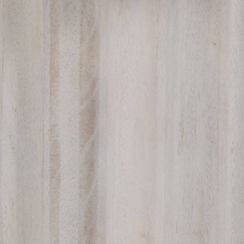 30" Carved Wood Base Marble Top, Whitewash - Al Rugaib Furniture