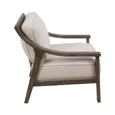 30" Ellis Accent Chair, Ivory - Al Rugaib Furniture