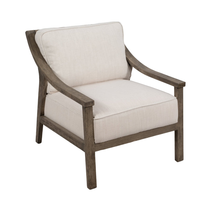 30" Ellis Accent Chair, Ivory - Al Rugaib Furniture