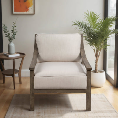 30" Ellis Accent Chair, Ivory - Al Rugaib Furniture