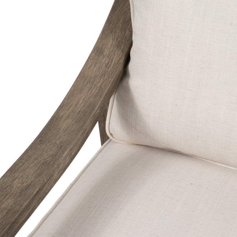 30" Ellis Accent Chair, Ivory - Al Rugaib Furniture