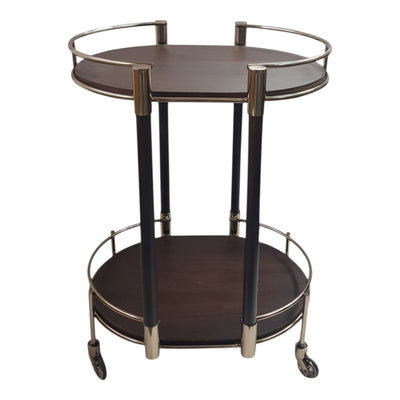 30" Marion Bronze Bar Cart - Al Rugaib Furniture