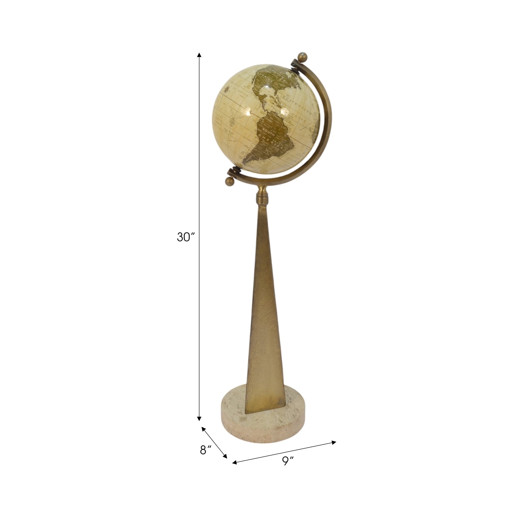 30" Rouen Oversized Globe, Bronze Table Decors| Sagebrook Home