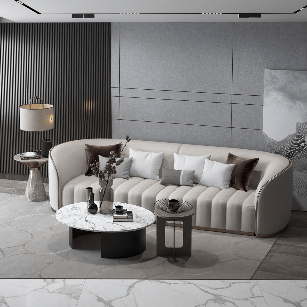 300x85x42 cm suede sofa Sofas & Loveseats| Oak