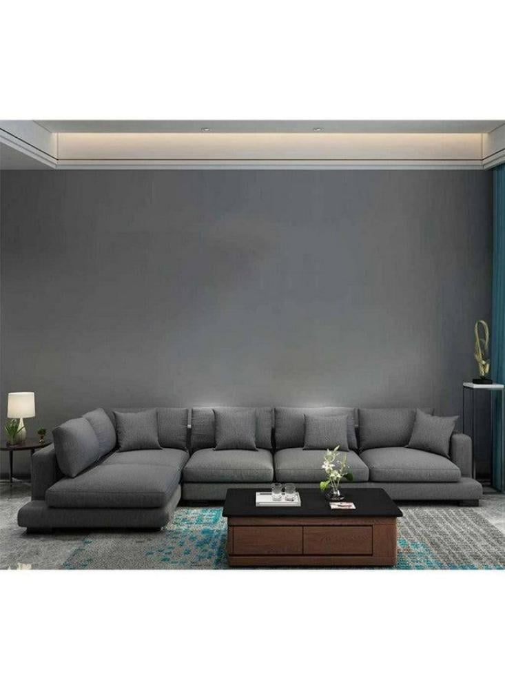 Royal | Cozy Retreat L-Shape Sofa - Grey - 300x180x70x85 cm