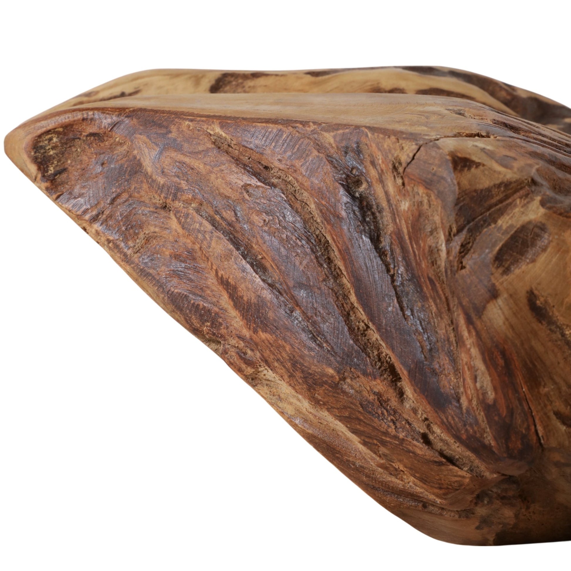 30x11" Teak Wood Bowl, Natural Bowl| Sagebrook Home