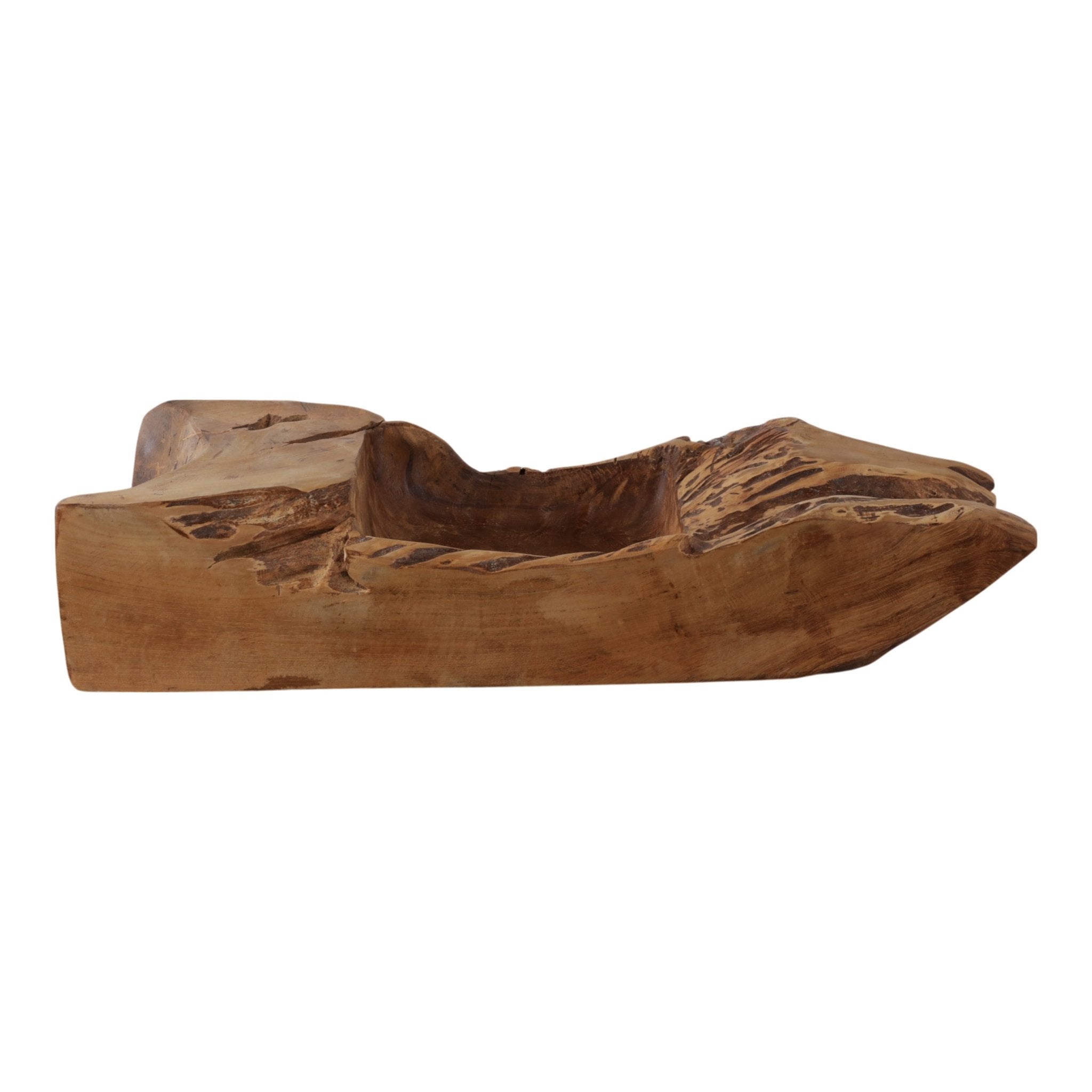 30x11" Teak Wood Bowl, Natural Bowl| Sagebrook Home