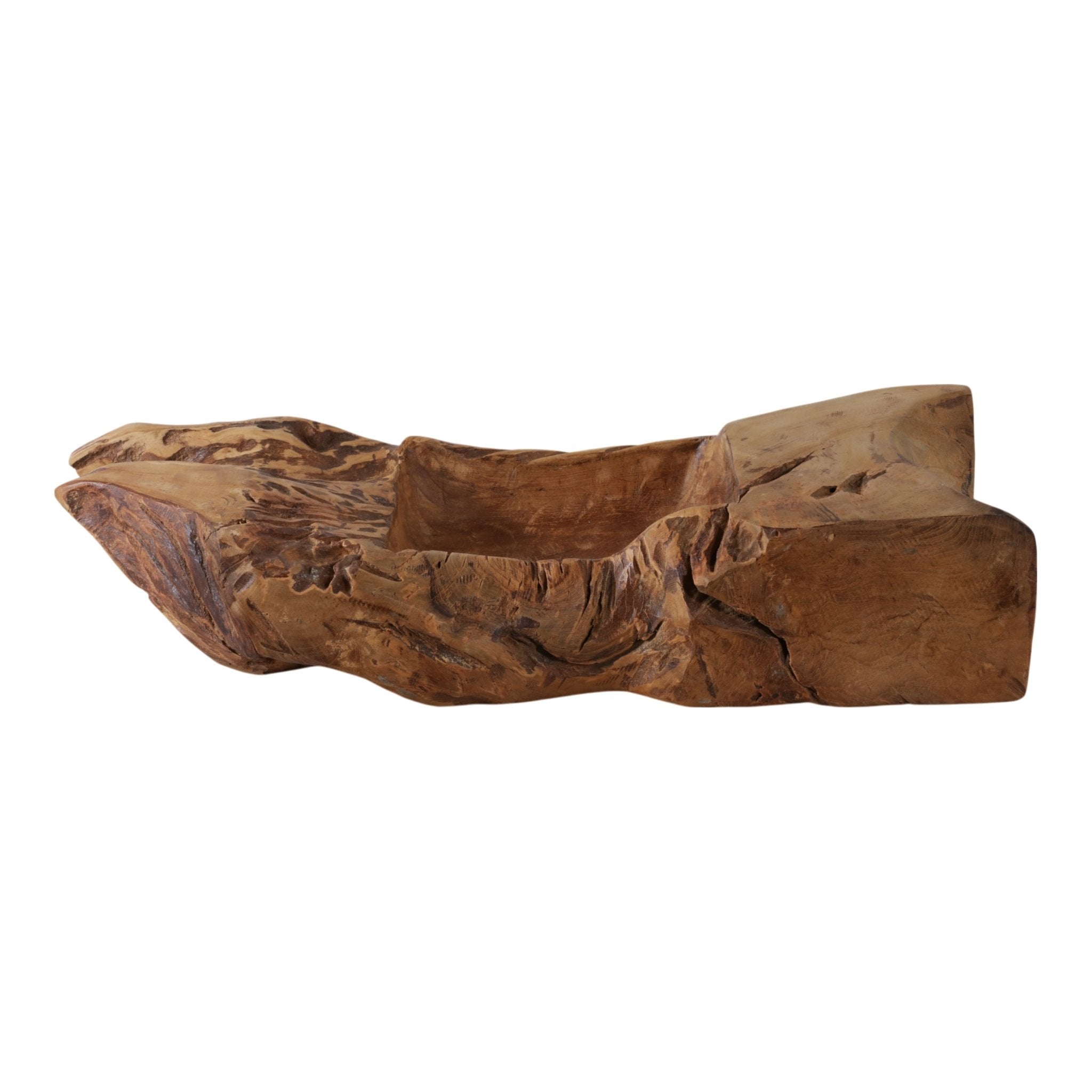 30x11" Teak Wood Bowl, Natural Bowl| Sagebrook Home