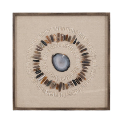 30x30 Henderson Agate And Crystal Shadow Box Wall - Al Rugaib Furniture