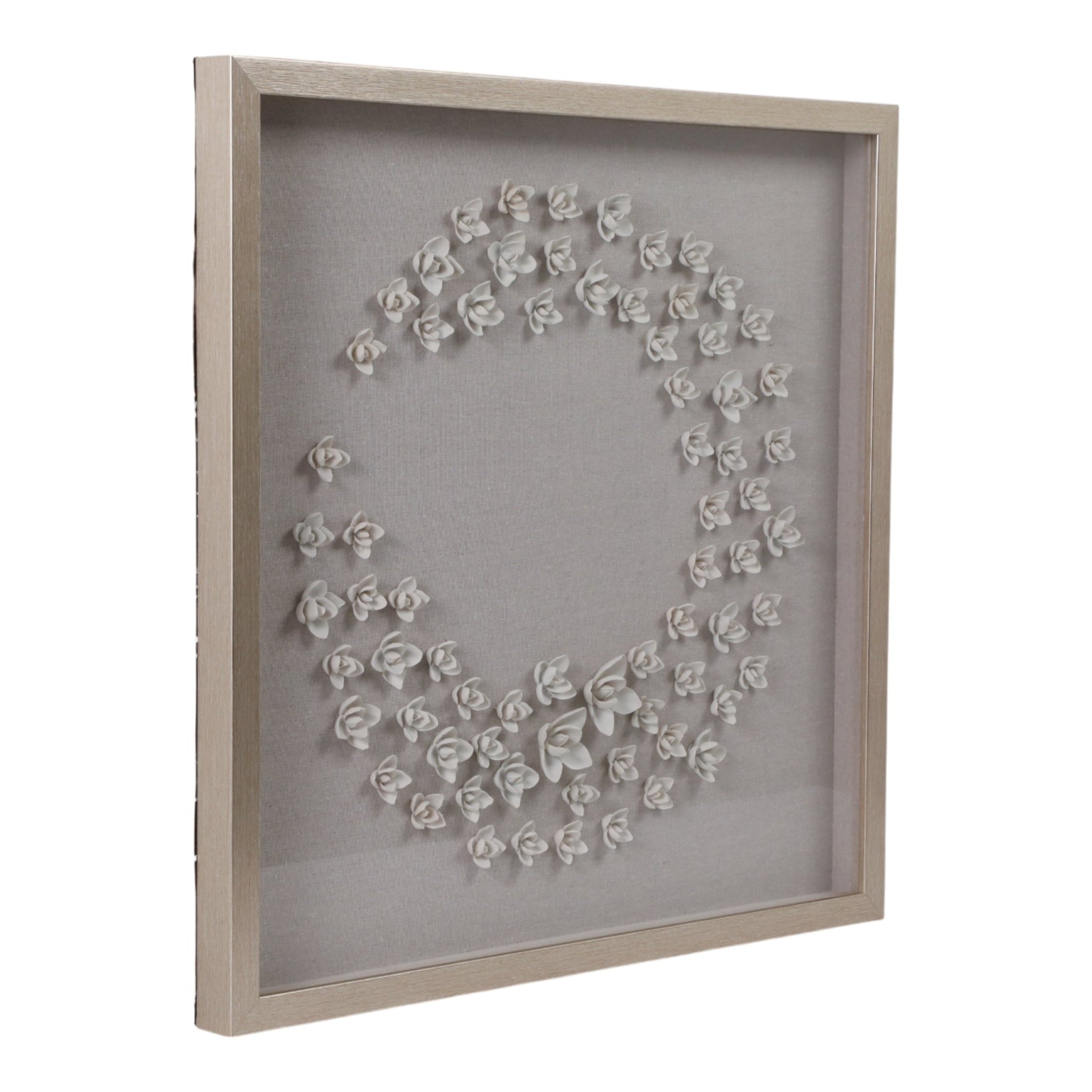 30x30 Payens Dimensional Flower Shadowbox Art Wall Art| Sagebrook Home