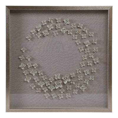 30x30 Payens Dimensional Flower Shadowbox Art - Al Rugaib Furniture
