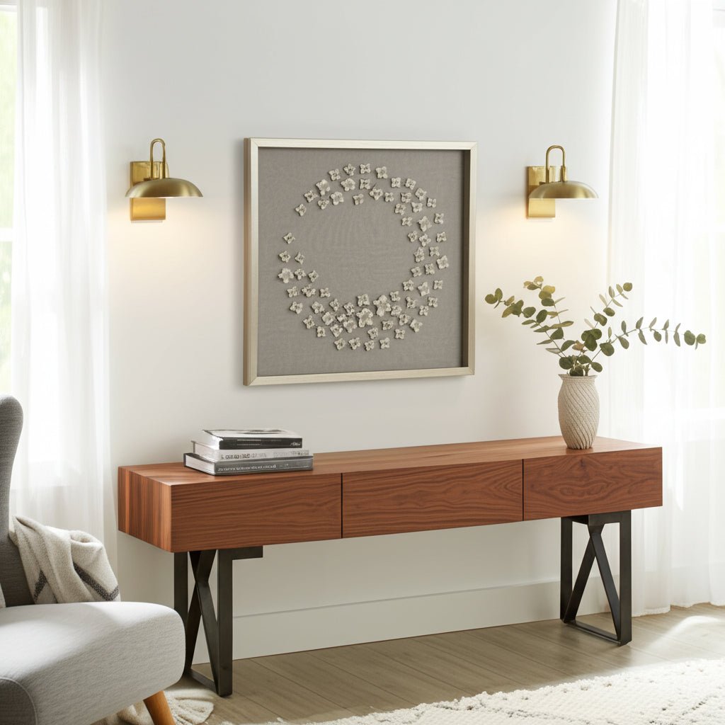 30x30 Payens Dimensional Flower Shadowbox Art Wall Art| Sagebrook Home