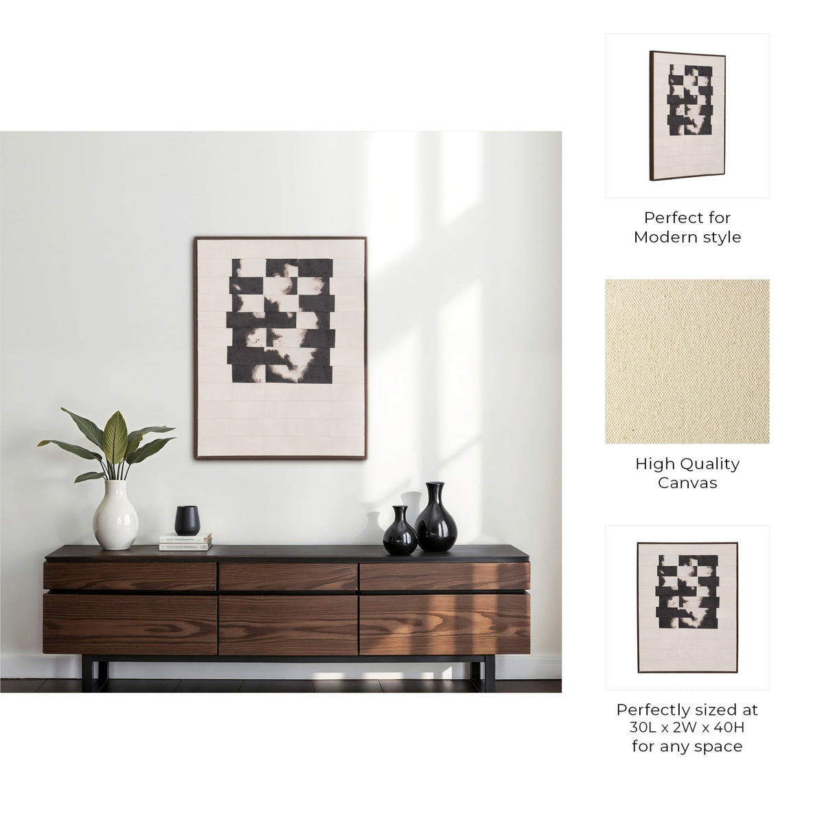 30X40 MONOK HANDPAINTED WALL ART Wall Art| Sagebrook Home