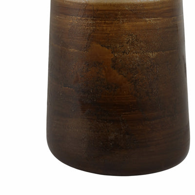 31" Gold Ombre Floor Vase, White/gold - Al Rugaib Furniture