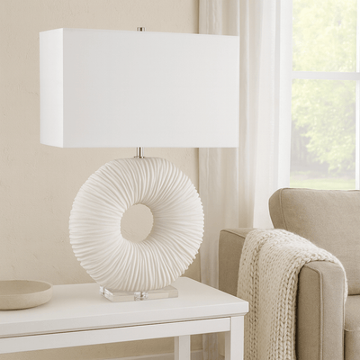 31" NATALY QUARTZ RESIN TABLE LAMP - Al Rugaib Furniture