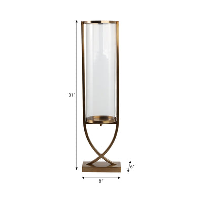 31" Tomah Large Gold Candle Holder - Al Rugaib Furniture