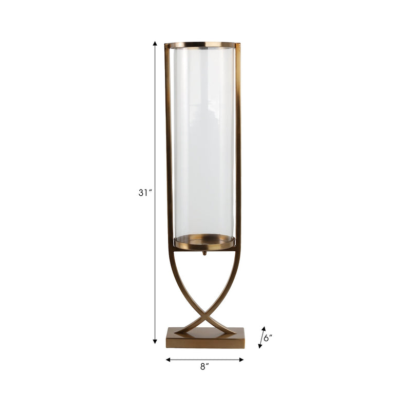 31" Tomah Large Gold Candle Holder - Al Rugaib Furniture