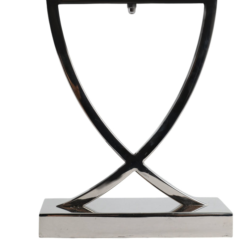 31" Tomah Large Silver Candle Holder - Al Rugaib Furniture