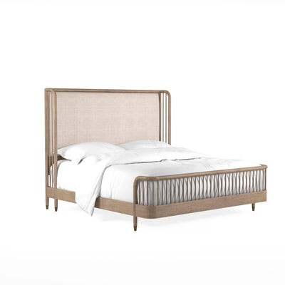 313 - Finn  - Finn 6/6 Upholstered Shelter Bed