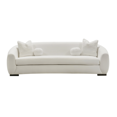 Boucle Linen 3 Seater Sofa (250cm)