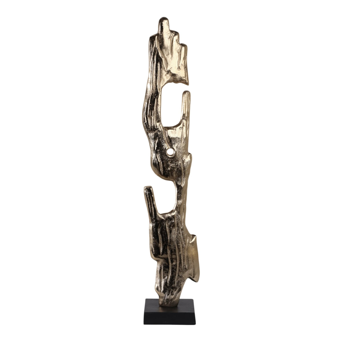 32" Bedford Large Gold Wood Post Statuary Table Decors| Sagebrook Home