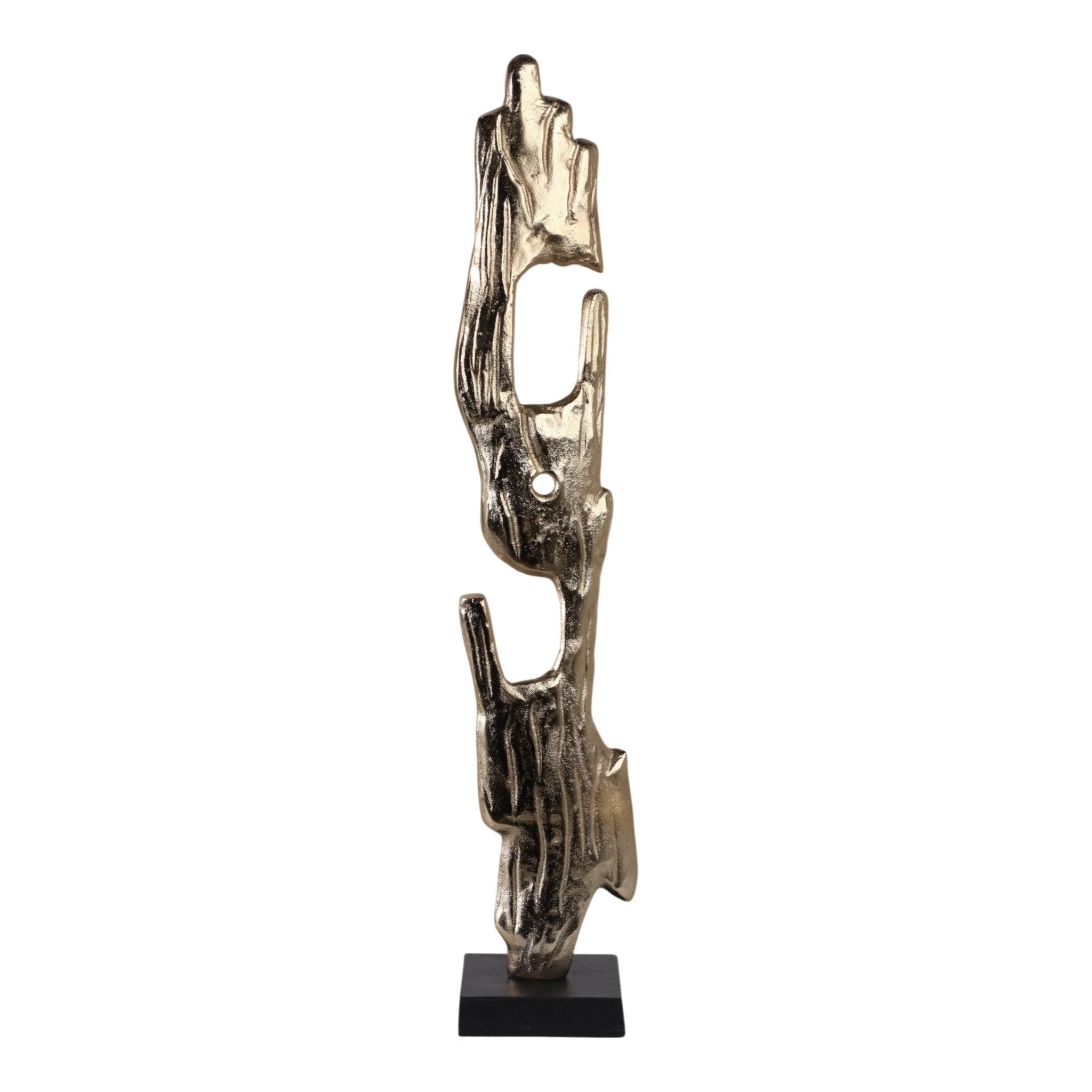 32" Bedford Large Gold Wood Post Statuary Table Decors| Sagebrook Home