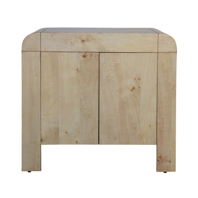 32" Burl Wood Cabinet, Natural - Al Rugaib Furniture