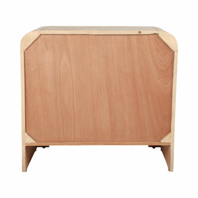 32" Burl Wood Cabinet, Natural - Al Rugaib Furniture