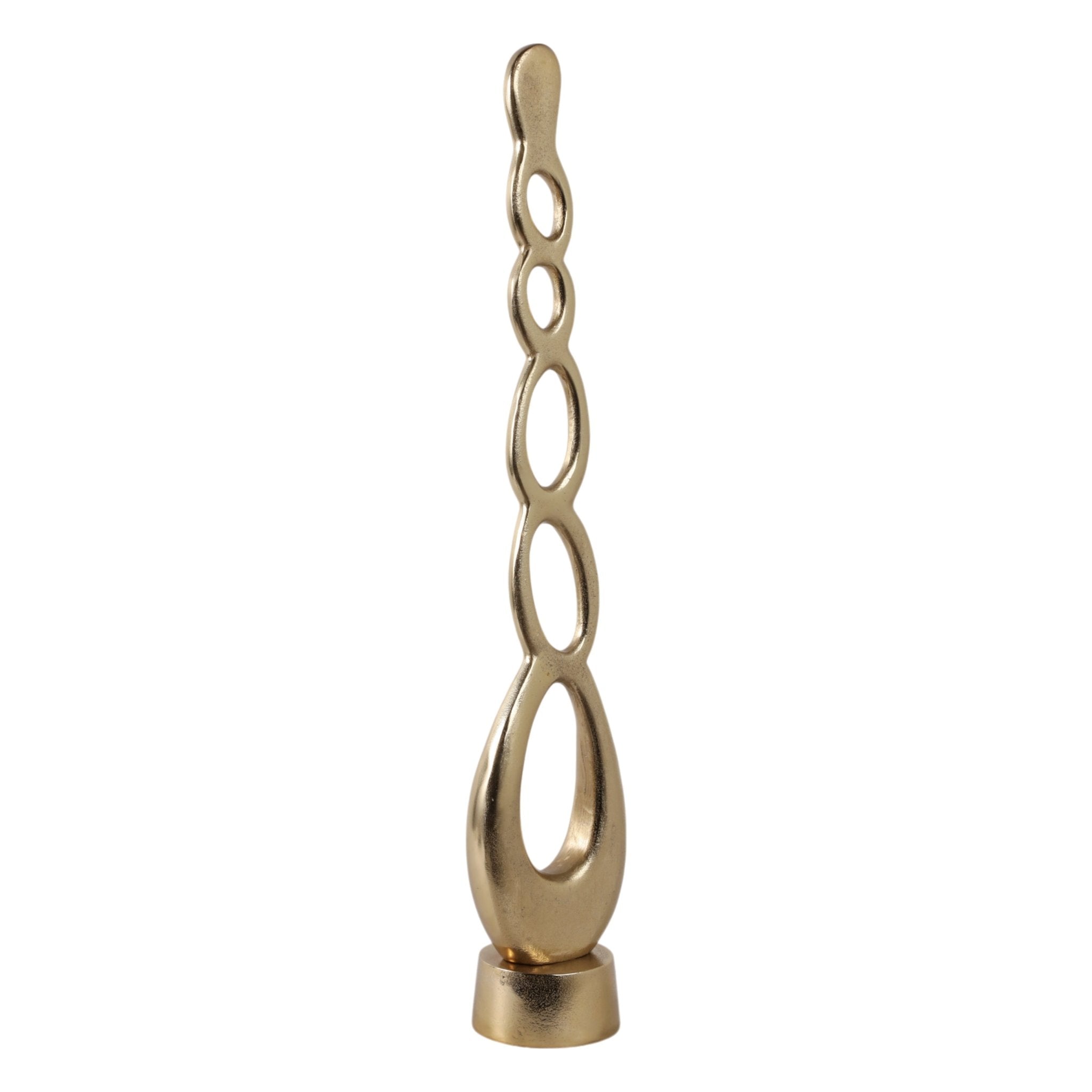 32" Chelmsford Gold Aluminum Statuary Table Decors| Sagebrook Home