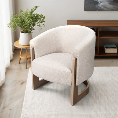 32" Kaiser Accent Chair, Ivory - Al Rugaib Furniture
