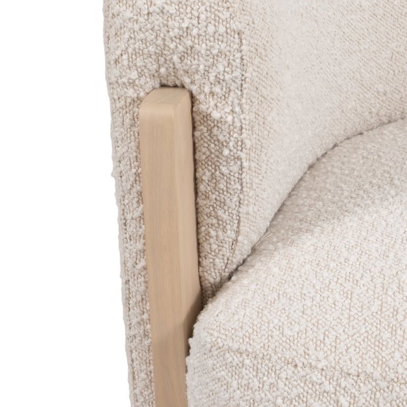 32" Kaiser Accent Chair, Ivory - Al Rugaib Furniture