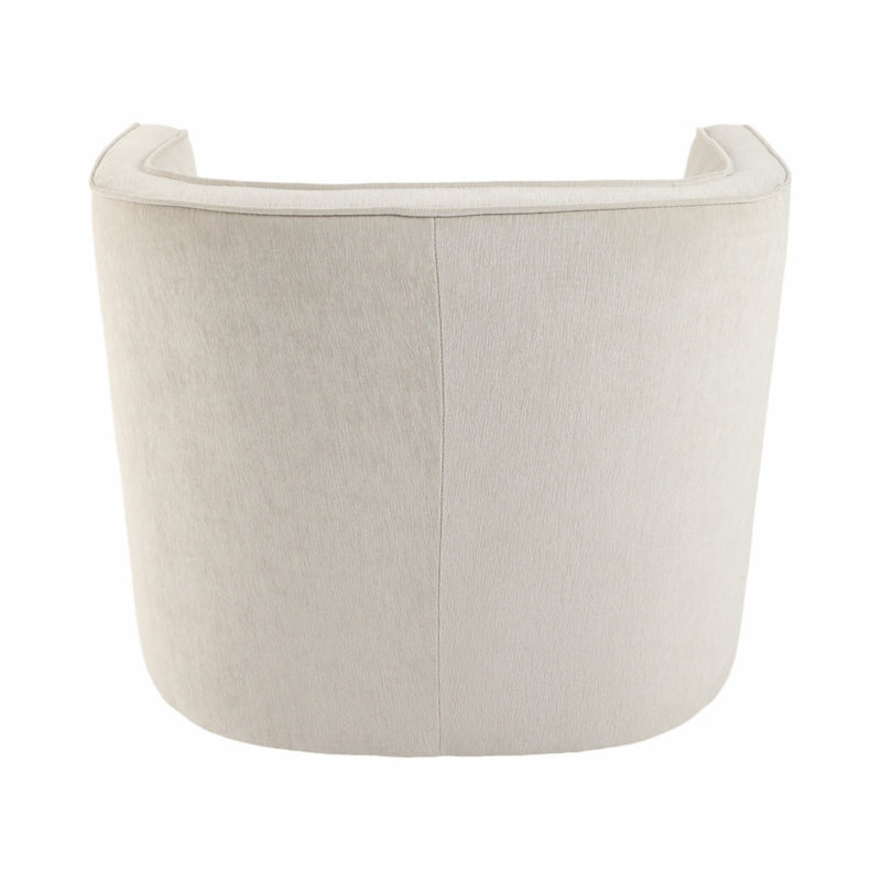 32" Karlsson Swivel Accent Chair, Ivory - Al Rugaib Furniture