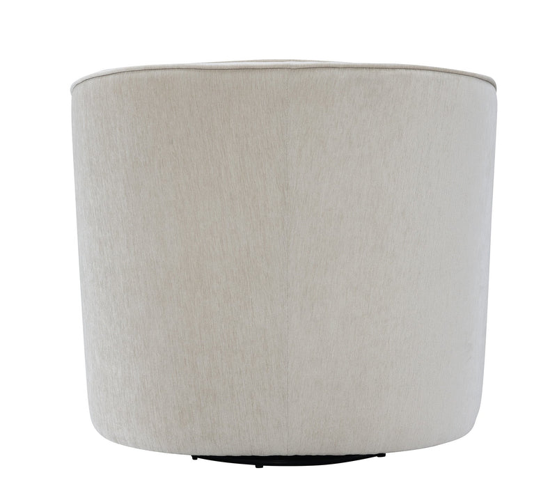 32" Karlsson Swivel Accent Chair, Ivory - Al Rugaib Furniture