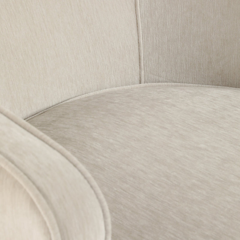32" Karlsson Swivel Accent Chair, Ivory - Al Rugaib Furniture