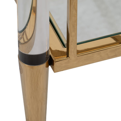 32" Lushley Acrylic Drink Cart - Al Rugaib Furniture