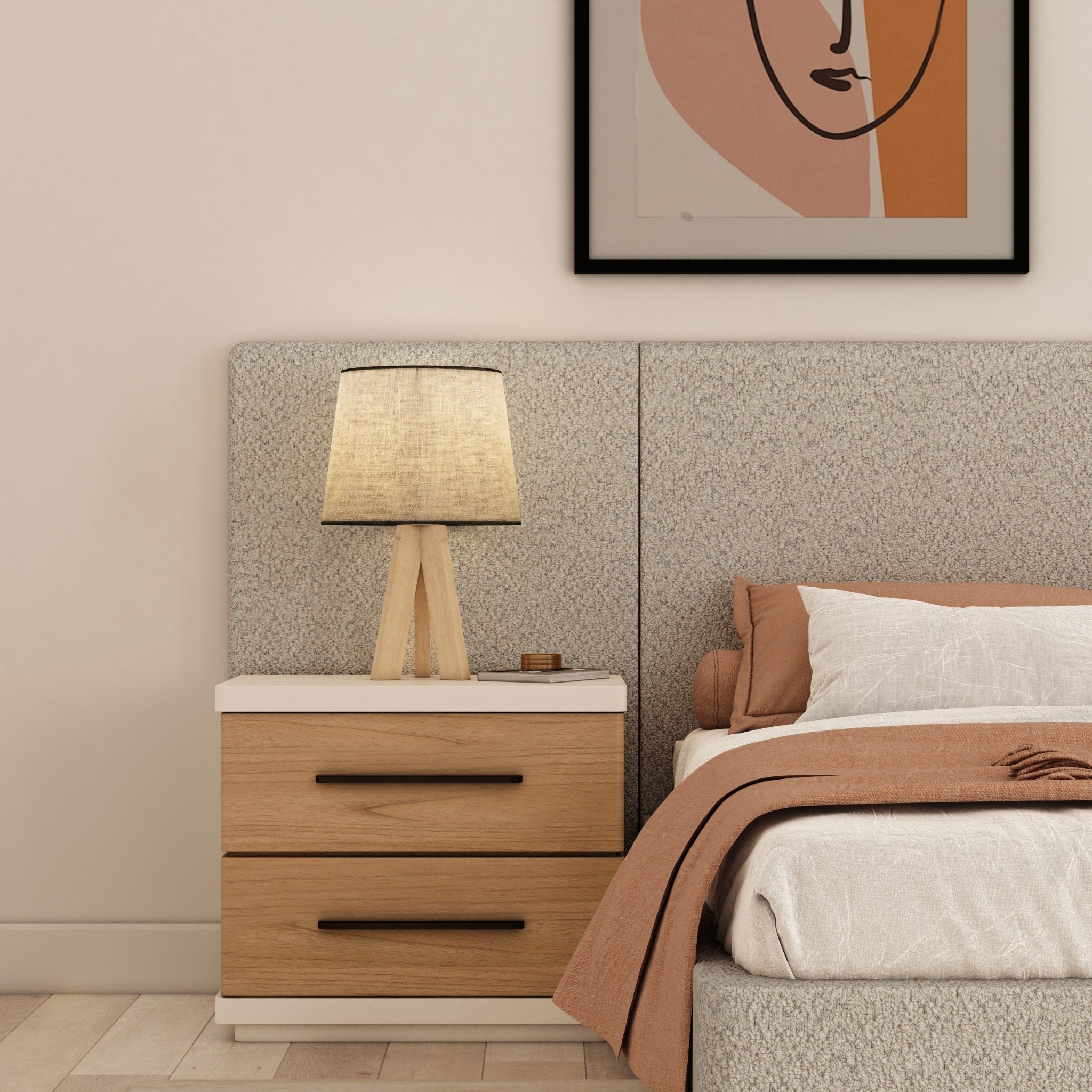 323 - Portico-5/0 Upholstered Bed w/End Panel Beds| A.R.T. Furniture