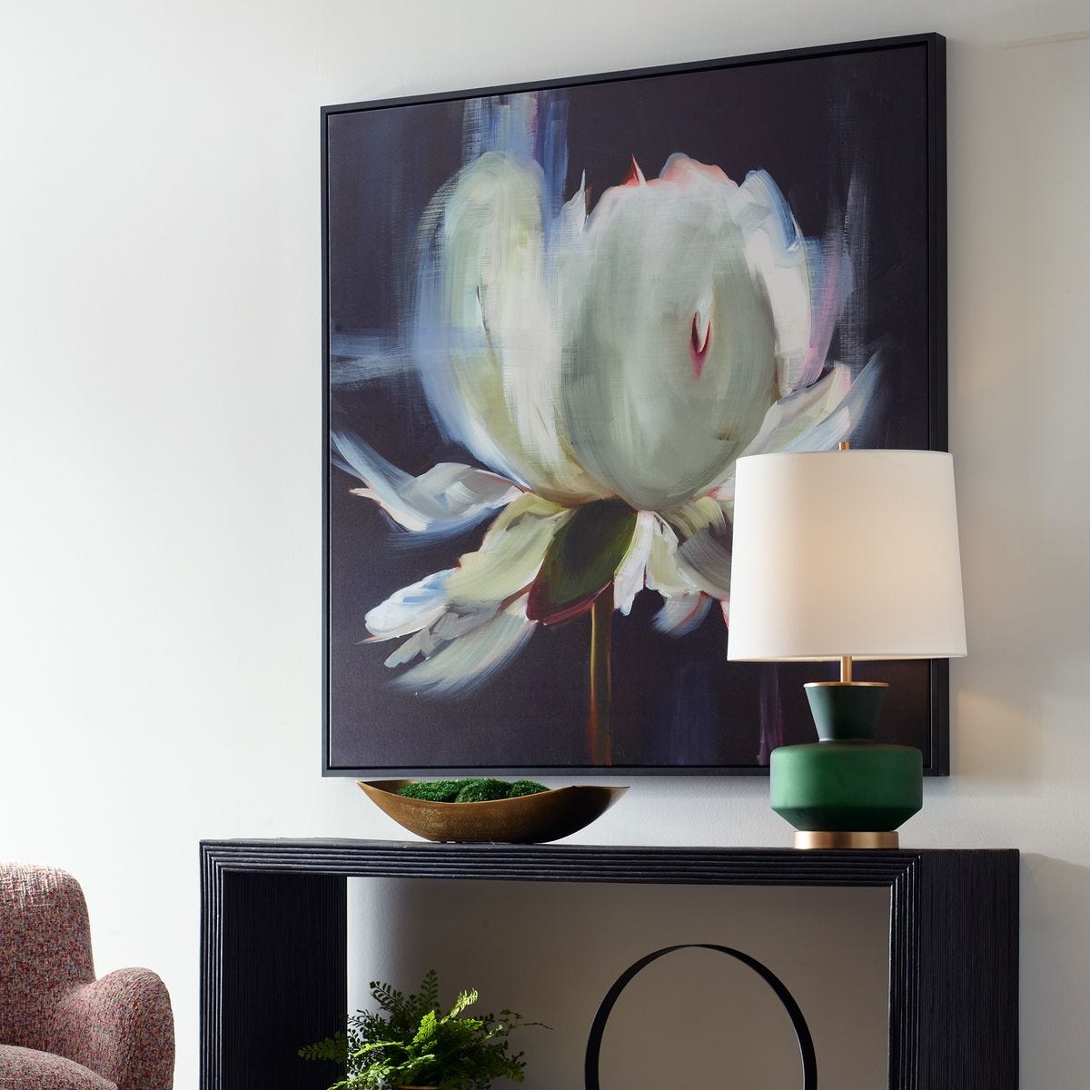 Peony Framed Canvas