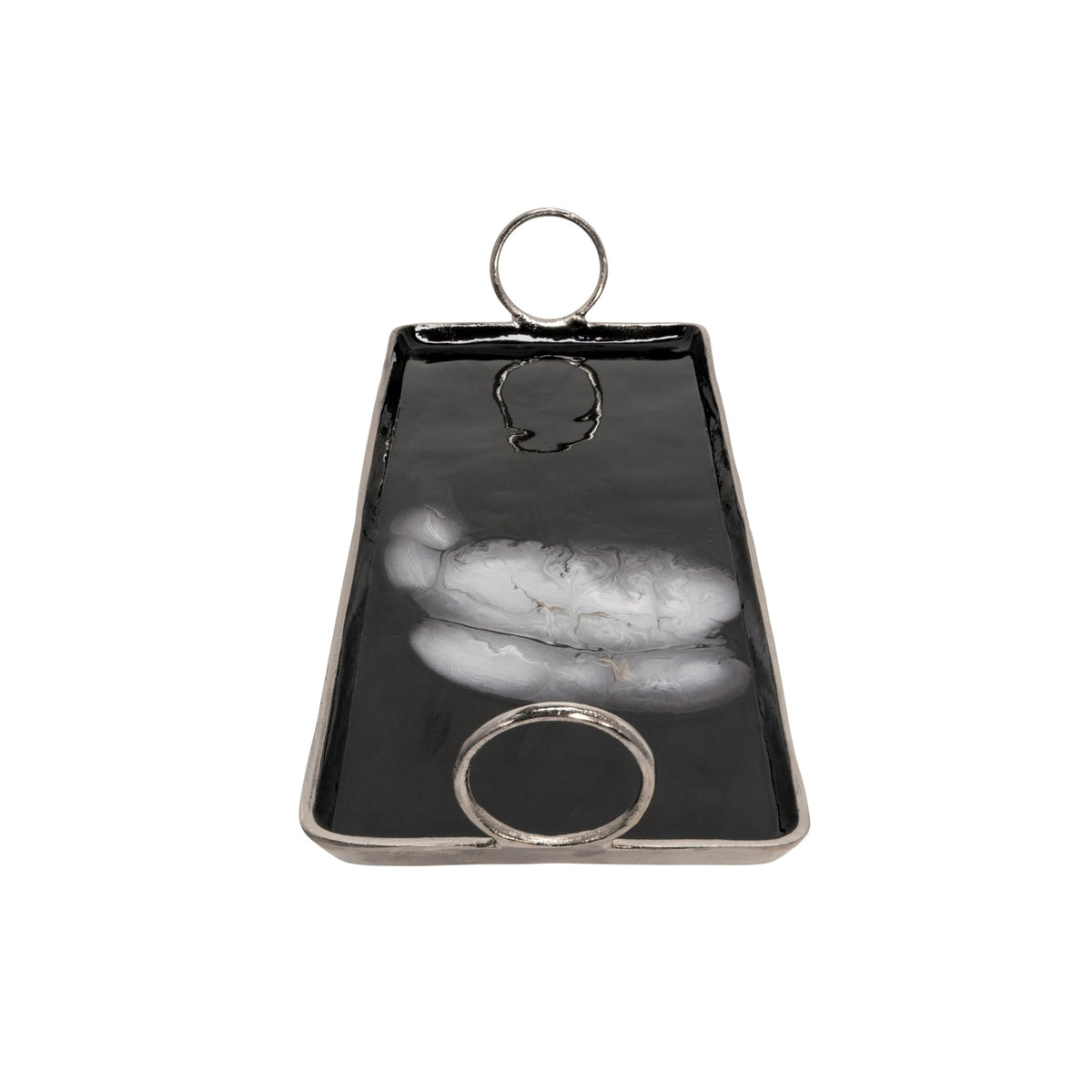 32X10 METAL TRAY W/ HANDLE, BLACK Tray| Sagebrook Home