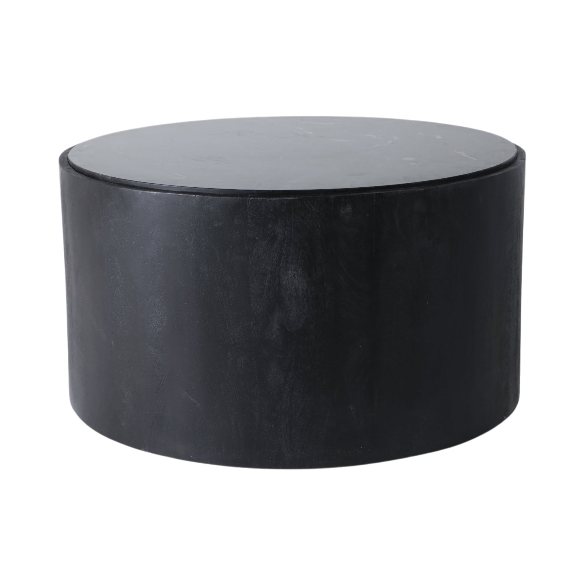 32x17 Marble Inlay Rnd Coffee Table, Blk/wht Coffee Tables| Sagebrook Home